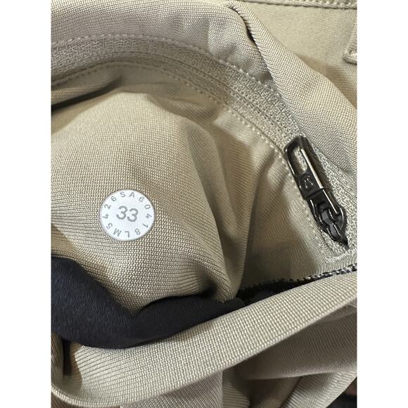 Lululemon ABC Pant Classic 34" Tofino Sand Tan Athletic Khaki Size 33 x 28 *Flaw - Picture 7 of 15